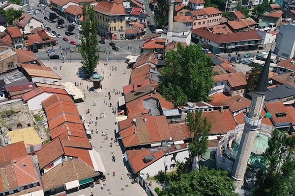 Altstadt von Sarajevo, Hauptstadt von Bosnien und Herzegowina. Metropolen des Balkans. arte 2019. Produktion: micafilm